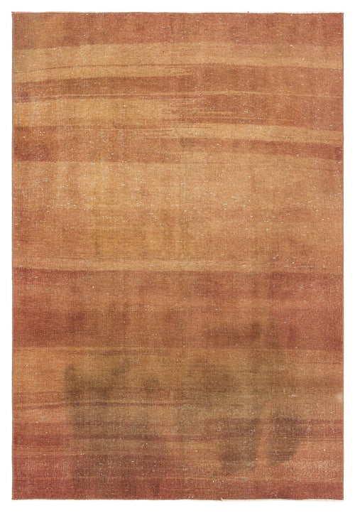 Atina Orange Vintage Wool Handmade Area Rug 4'6" x 6'6"