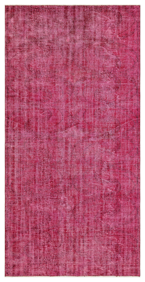 Atina Pink Vintage Wool Handmade Area Rug 4'5" x 8'8"