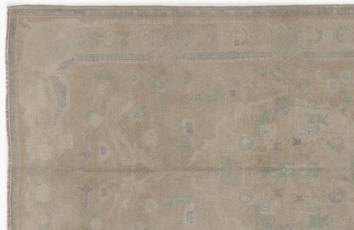 Kavala Beige Classic Wool Handmade Area Rug 4'8" x 7'10"