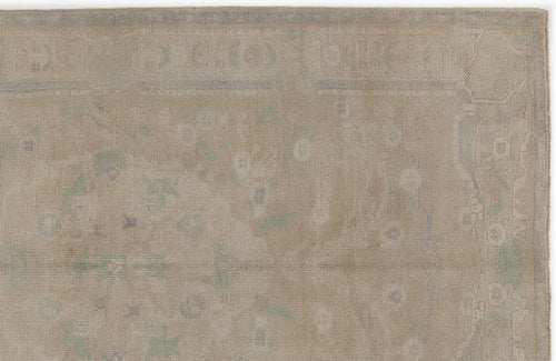 Kavala Beige Classic Wool Handmade Area Rug 4'8" x 7'10"