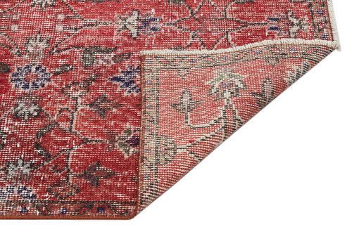 Atina Red Vintage Wool Handmade Area Rug 5'0" x 8'5"