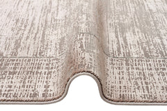 Machine Made Area Rug | Beige Classic Overdyed Textured Flatweave Carpet