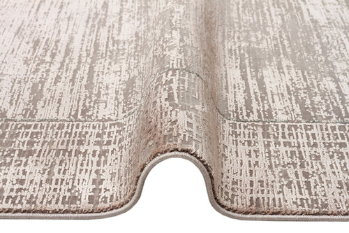 Machine Made Area Rug | Beige Classic Overdyed Textured Flatweave Carpet