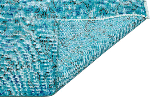 Atina Turquoise Vintage Wool Handmade Area Rug 6'8" x 10'2"