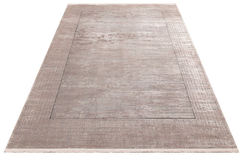 Machine Made Area Rug | Beige Classic Overdyed Textured Flatweave Carpet
