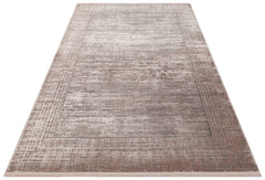 Machine Made Area Rug | Beige Classic Overdyed Textured Flatweave Carpet