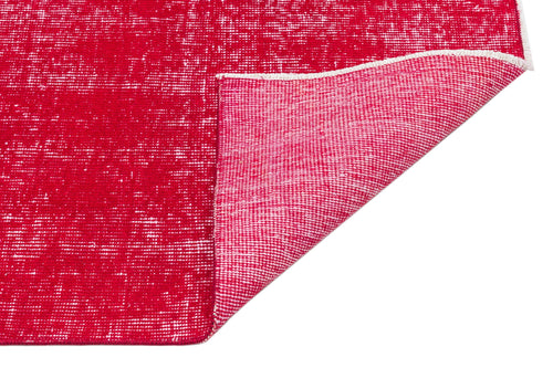 Atina Red Vintage Wool Handmade Area Rug 3'8" x 6'0"