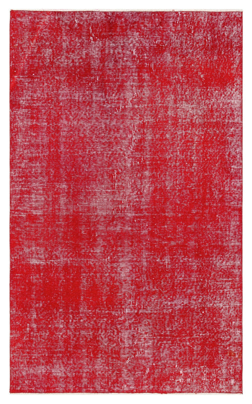 Atina Red Vintage Wool Handmade Area Rug 3'8" x 6'0"