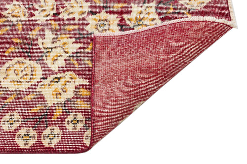 Atina Red Vintage Wool Handmade Area Rug 5'1" x 9'5"