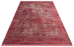 Lienz Burgundy Vintage Machine Made Area Rug