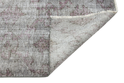 Atina Grey Vintage Wool Handmade Area Rug 5'4" x 8'4"