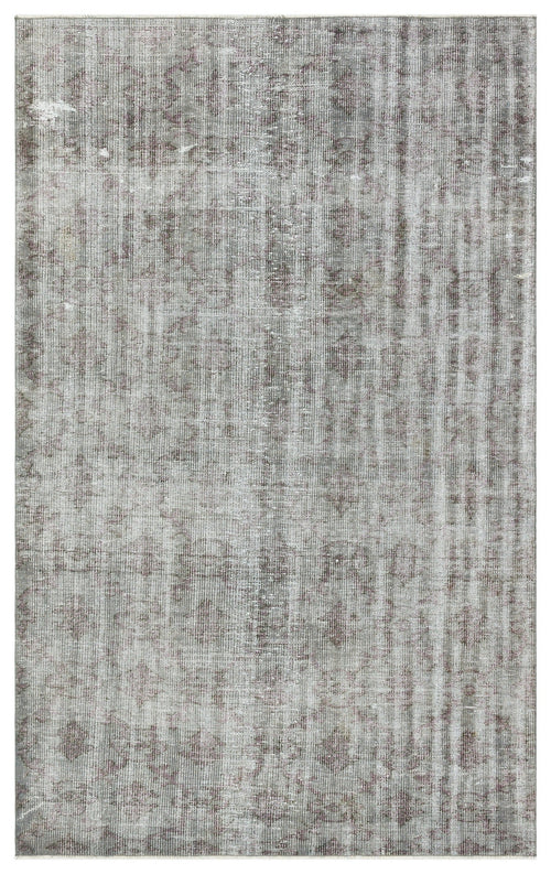 Atina Grey Vintage Wool Handmade Area Rug 5'4" x 8'4"