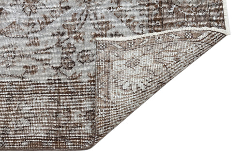 Atina Grey Vintage Wool Handmade Area Rug 4'8" x 8'1"