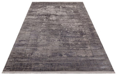 Vintage Area Rug – Grey Machine Made Rug With Soft Texture & Dust Free Design