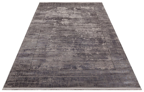 Vintage Area Rug – Grey Machine Made Rug With Soft Texture & Dust Free Design