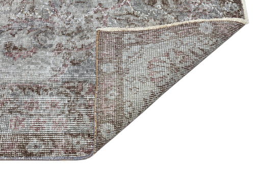 Atina Grey Vintage Wool Handmade Area Rug 5'11" x 9'2"