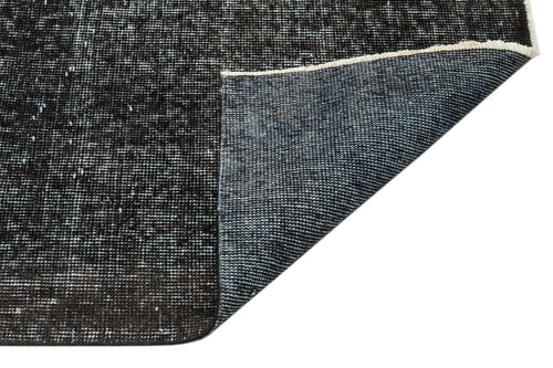 Atina Black Vintage Wool Handmade Area Rug 6'0" x 9'6"