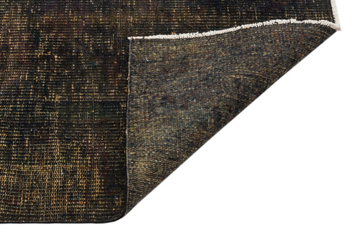 Atina Black Vintage Wool Handmade Area Rug 5'2" x 8'6"