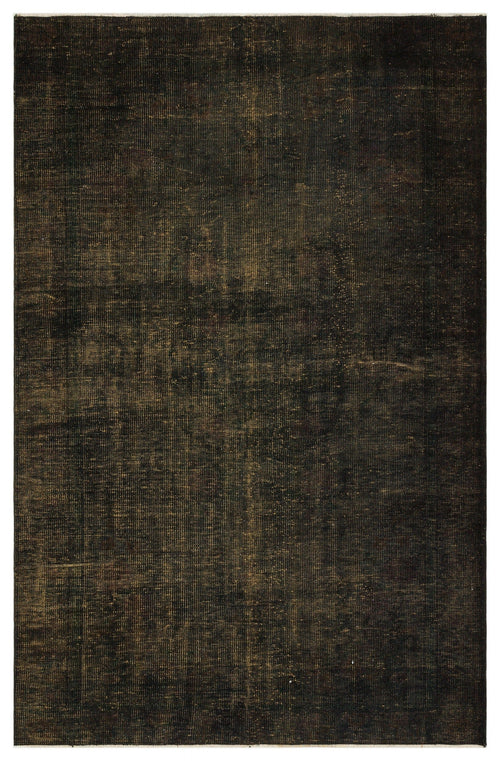 Atina Black Vintage Wool Handmade Area Rug 5'2" x 8'6"