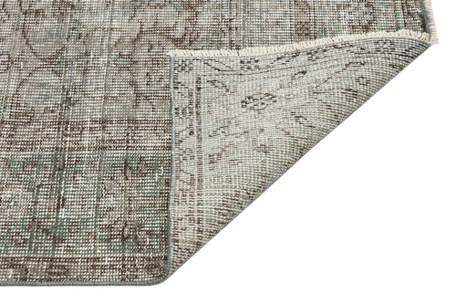 Atina Grey Vintage Wool Handmade Area Rug 5'8" x 8'4"