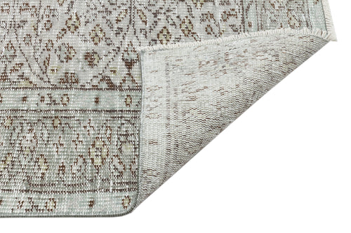 Atina Grey Vintage Wool Handmade Area Rug 3'3" x 13'9"