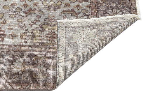 Atina Grey Vintage Wool Handmade Area Rug 5'4" x 9'5"