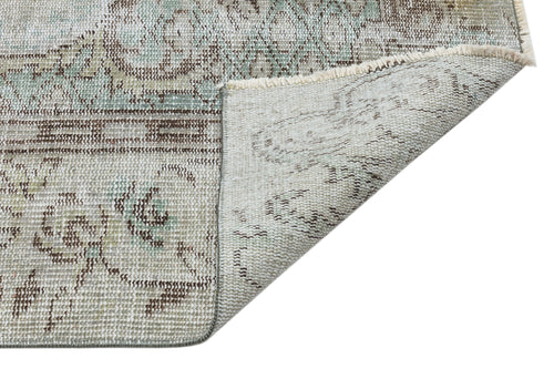 Atina Grey Vintage Wool Handmade Area Rug 5'7" x 9'1"