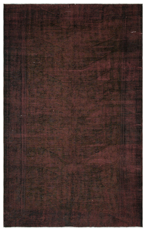 Atina Burgundy Vintage Wool Handmade Area Rug 6'4" x 9'11"