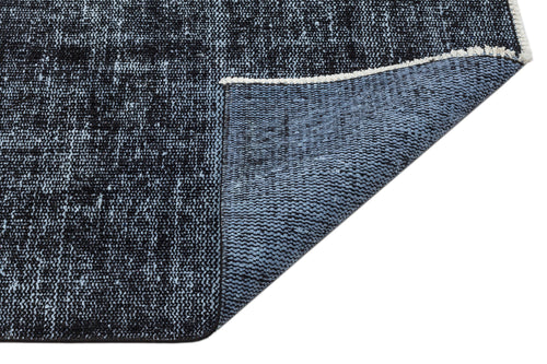 Atina Black Vintage Wool Handmade Area Rug 6'2" x 9'7"