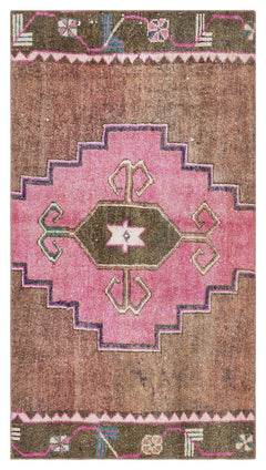 Kavala Brown Classic Wool Handmade Area Rug 2'7" x 4'8"