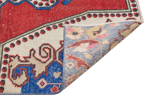 Kavala Red Classic Wool Handmade Area Rug 3'8" x 6'7"