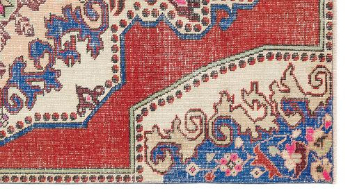 Kavala Red Classic Wool Handmade Area Rug 3'8" x 6'7"