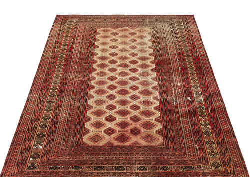 Kavala Red Classic Wool Handmade Area Rug 4'0" x 5'1"