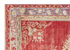 Kavala Red Classic Wool Handmade Area Rug 3'3" x 4'6"