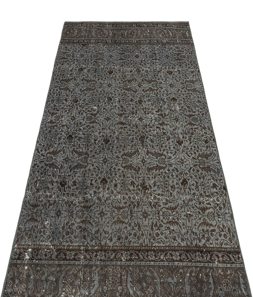 Kavala Grey Classic Wool Handmade Area Rug 2'8" x 6'6"