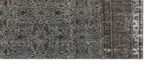 Kavala Grey Classic Wool Handmade Area Rug 2'8" x 6'6"