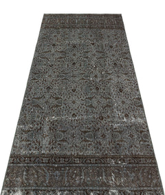 Kavala Grey Classic Wool Handmade Area Rug 2'9" x 6'6"