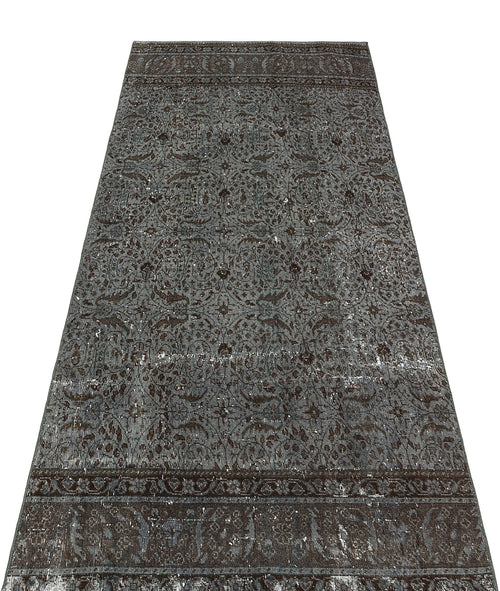 Kavala Grey Classic Wool Handmade Area Rug 2'9" x 6'6"