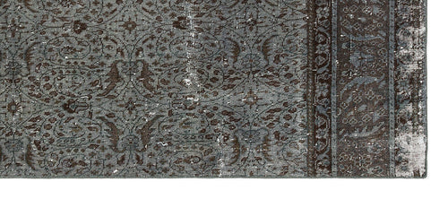 Kavala Grey Classic Wool Handmade Area Rug 2'9" x 6'6"