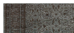 Kavala Grey Classic Wool Handmade Area Rug 2'9" x 6'6"
