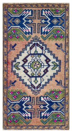 Kavala Red Classic Wool Handmade Area Rug 1'8" x 2'11"