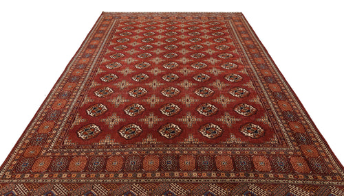 Kavala Red Classic Wool Handmade Area Rug 8'10" x 12'10"
