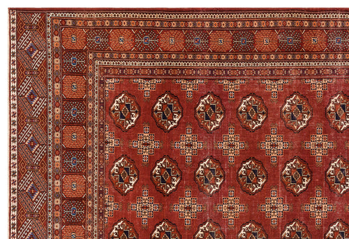 Kavala Red Classic Wool Handmade Area Rug 8'10" x 12'10"