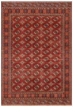 Kavala Red Classic Wool Handmade Area Rug 8'10" x 12'10"