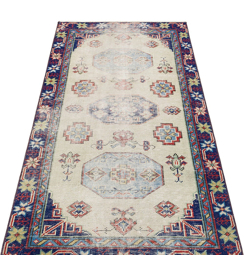 Kavala Beige Classic Wool Handmade Area Rug 2'10" x 5'6"