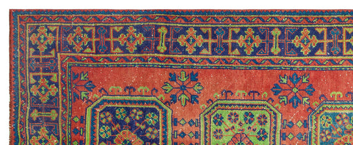 Kavala Red Classic Wool Handmade Area Rug 4'8" x 11'5"