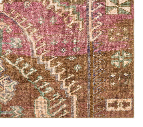 Kavala Brown Classic Wool Handmade Area Rug 4'2" x 4'8"