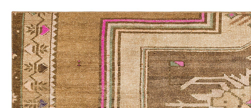 Kavala Brown Classic Wool Handmade Area Rug 2'7" x 6'3"