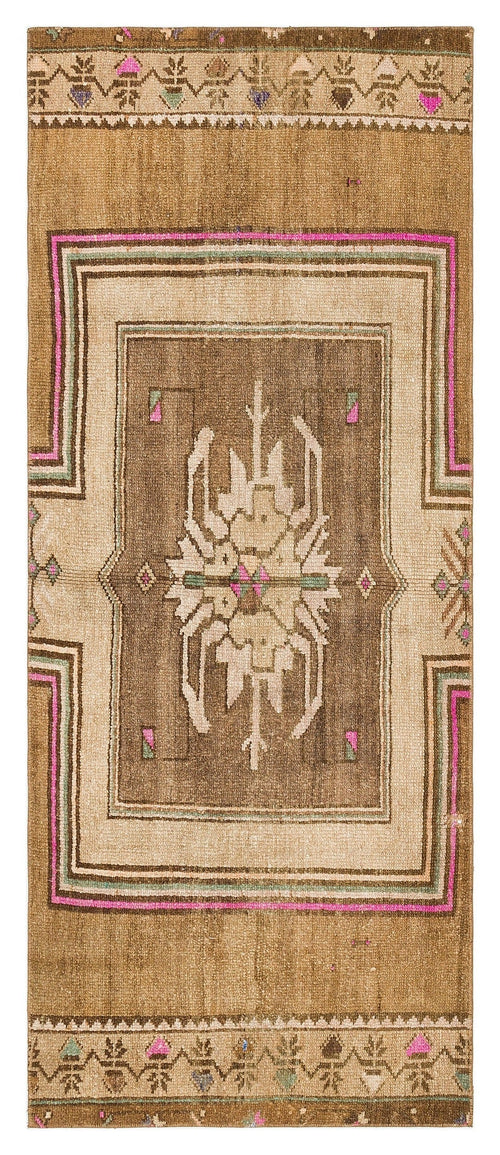 Kavala Brown Classic Wool Handmade Area Rug 2'7" x 6'3"