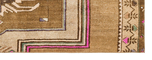 Kavala Brown Classic Wool Handmade Area Rug 2'3" x 6'2"